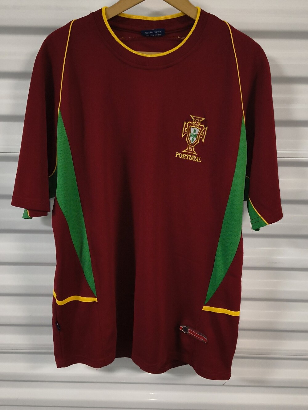 Vtg Portugal 2002 Luis Figo #7 Home Football Soccer Jersey XL Rare HTF